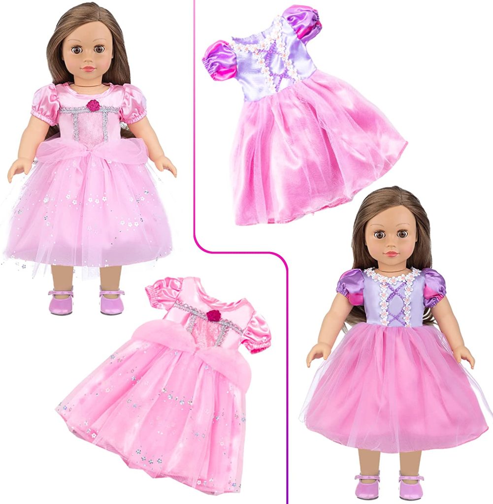 Girls Doll Dresses & Clothes Dress up EverGreat