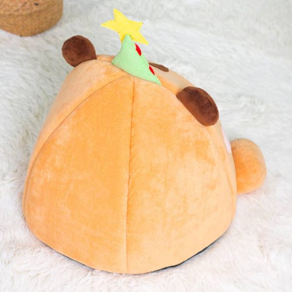 Lucky star closed warm and safe pet house cat nest