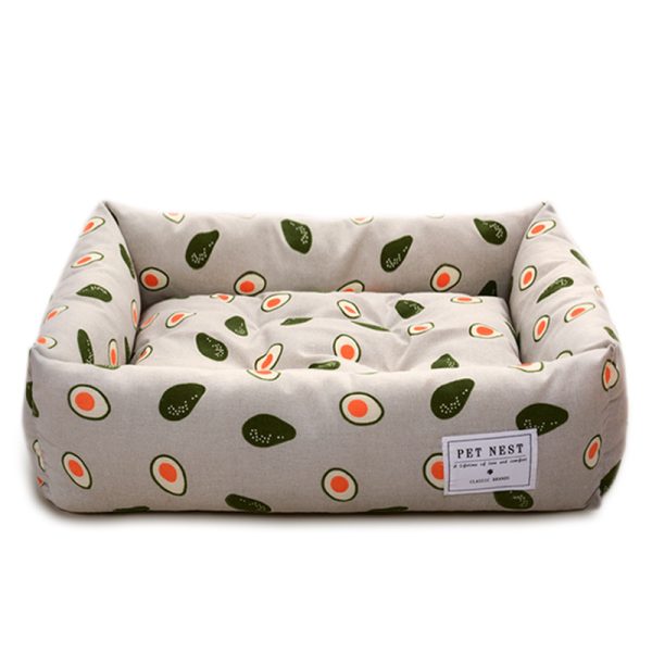 Creative printed square removable and washable pet bed cat bed and dog bed