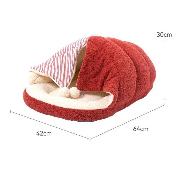 Circus clown-shaped soft cloud plush cat cave cat house