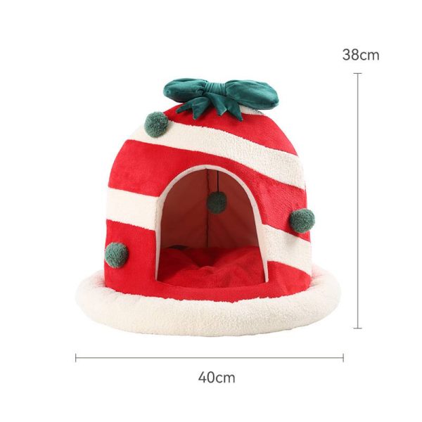 Super Thick Christmas Gift Box Closed Cat House